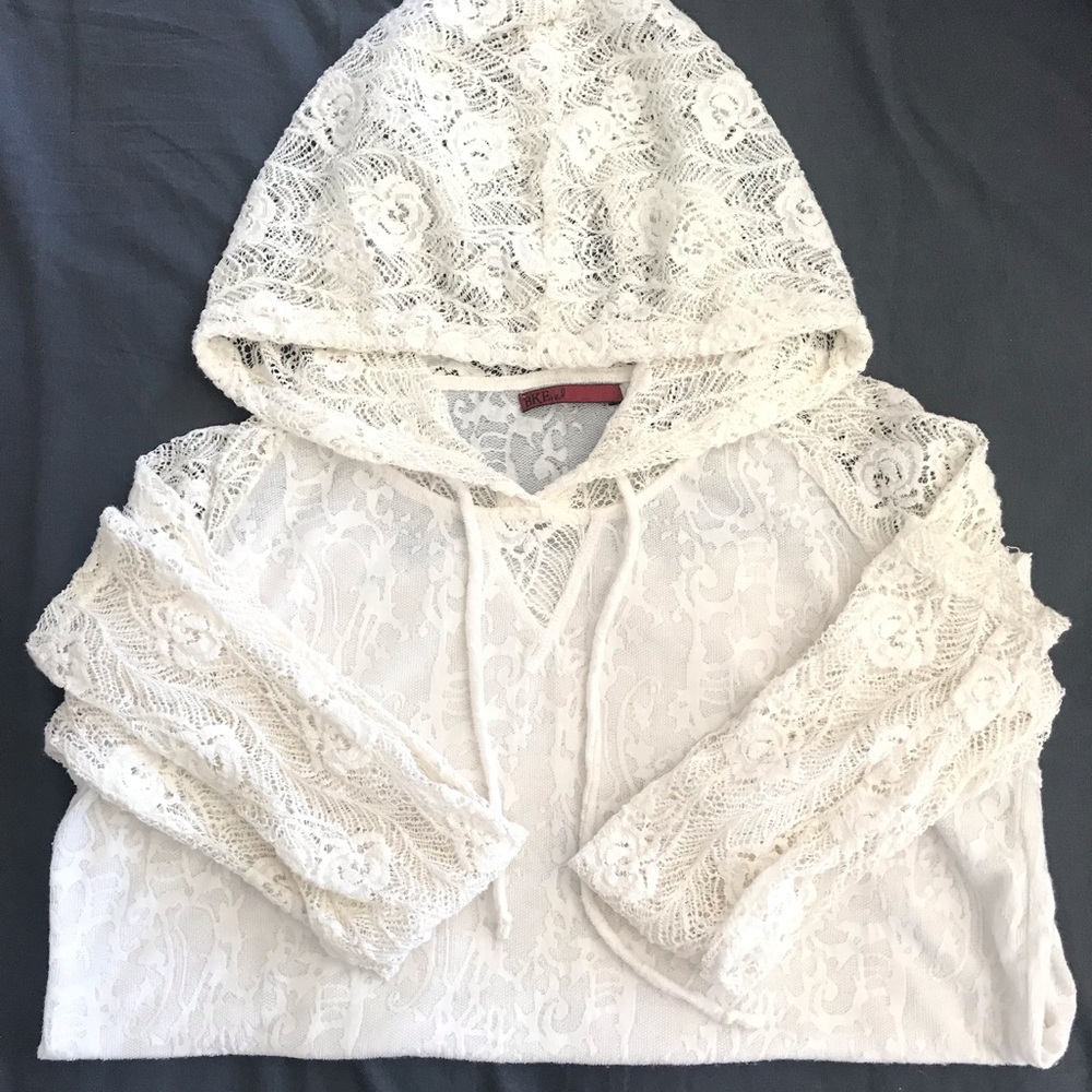 Buckle lace hoodie